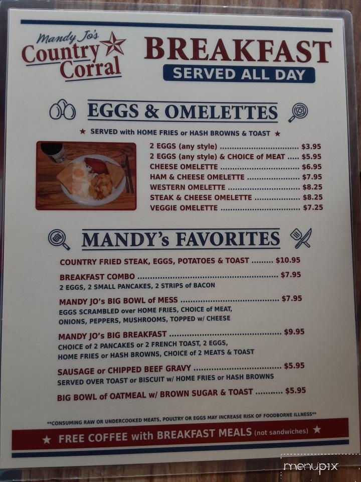 Corral Drive In - Everett, PA menu_pic