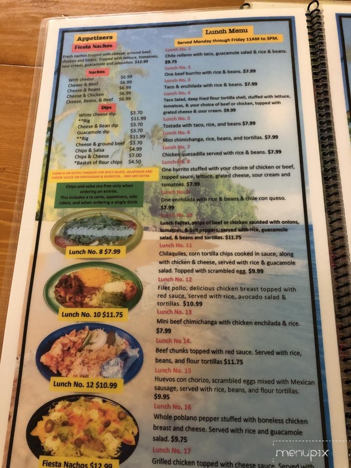 El Veracruz Mexican Restaurant - Herington, KS menu_pic