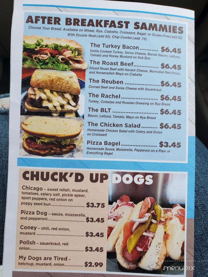 Chuck's Coffee in Caseville - Caseville, MI menu_pic