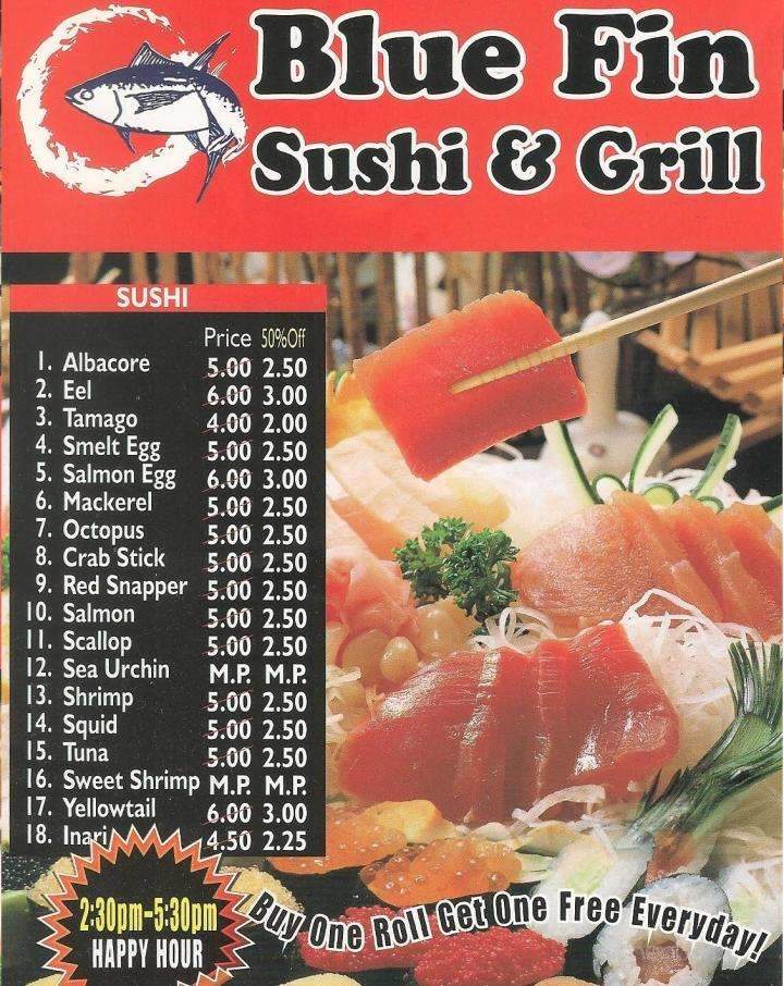 Blue Fin Sushi & Grill - Yuma, AZ menu_pic