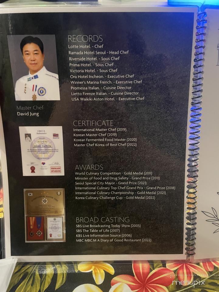 Onokai - Urban Honolulu, HI menu_pic