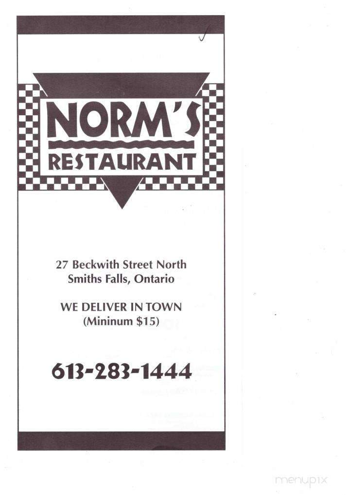 Norm's Restaurant - Smiths Falls, ON