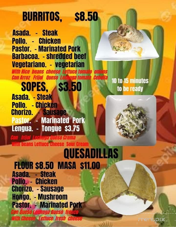 Oasis Food Truck - Indianapolis, IN menu_pic