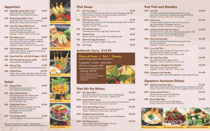 Canadian Thai - Markham, ON menu_pic