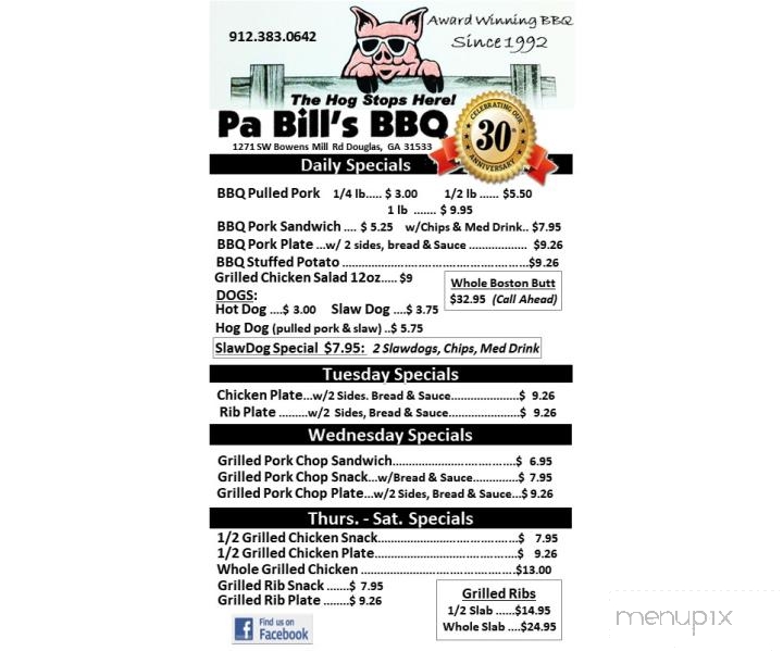 Pa-Bill's BBQ - Douglas, GA