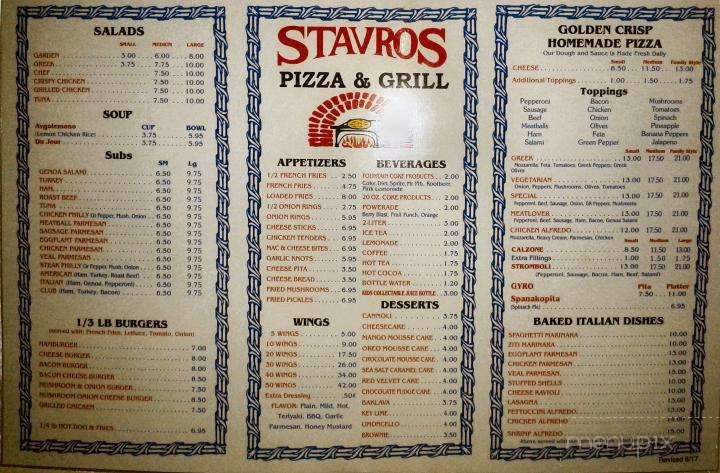 Stavros Pizza And Grill - Orange City, FL