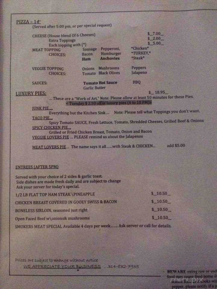 Kickers Corner - Saint Louis, MO menu_pic