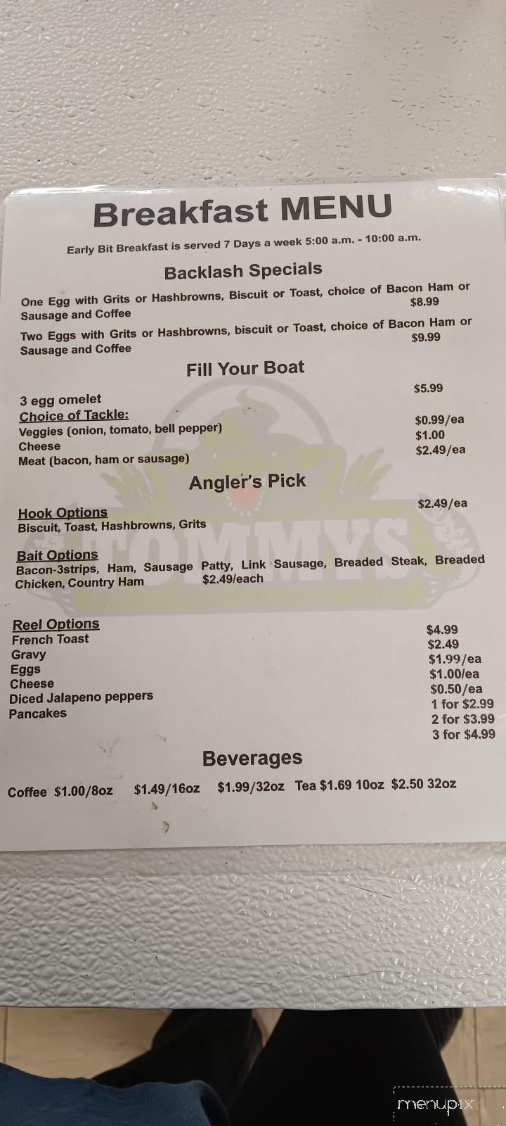 Tommy's Trading Post - Brandon, MS menu_pic