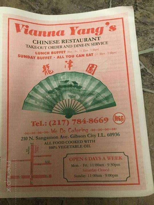 Vienna Yang Chinese Cuisine - Gibson City, IL