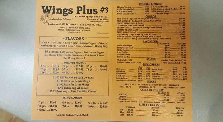 Wings Plus 3 - Birmingham, AL