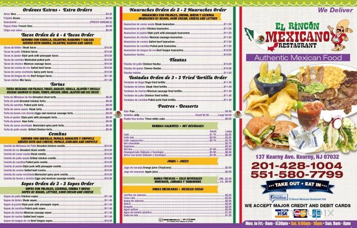 El Rincon Mexicano Restaurant Deli - Kearny, NJ