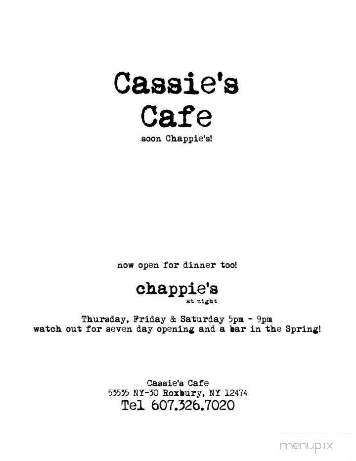 Cassies Cafe - Roxbury, NY