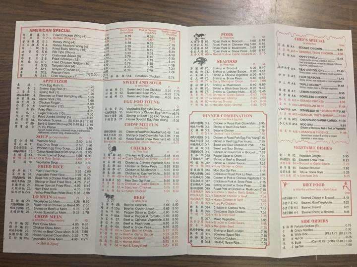 Jin Jin - Darlington, SC menu_pic