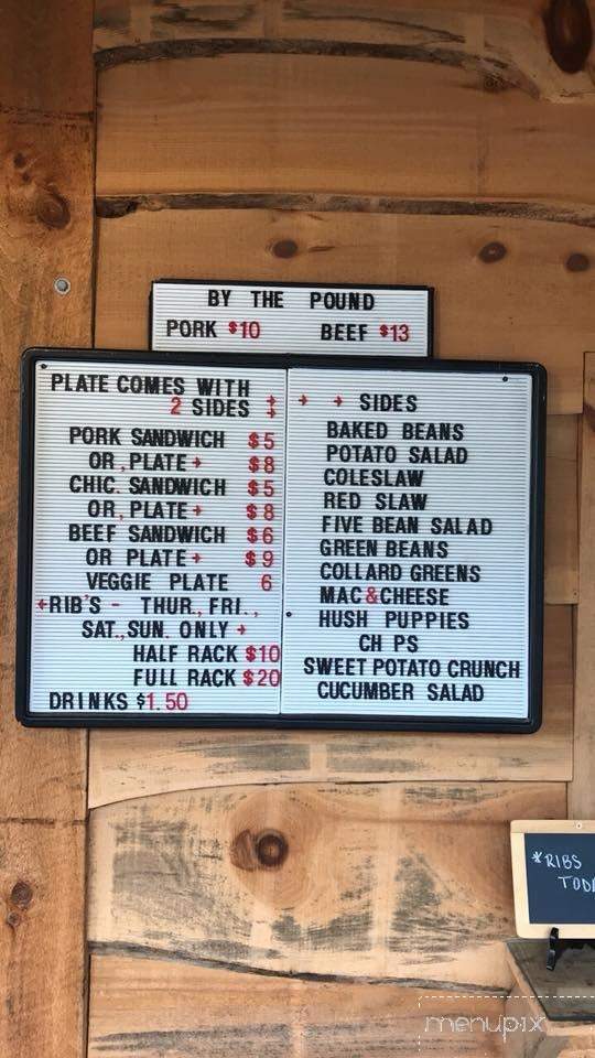 Smokey and The Pig - Fairview, NC menu_pic