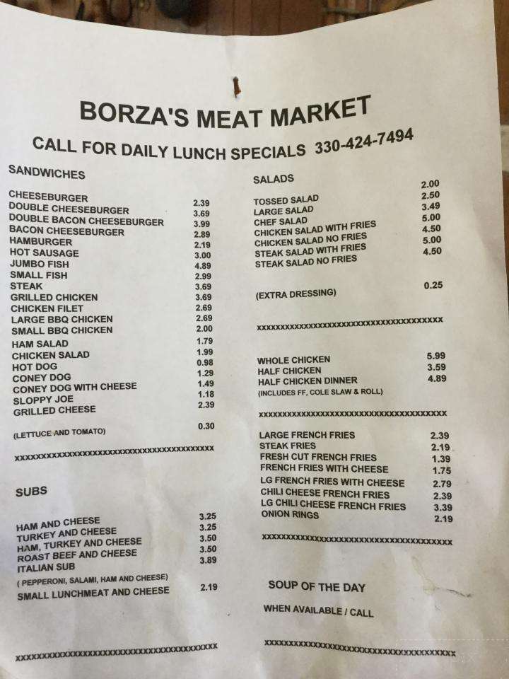 Borza's Meat Market - Lisbon, OH