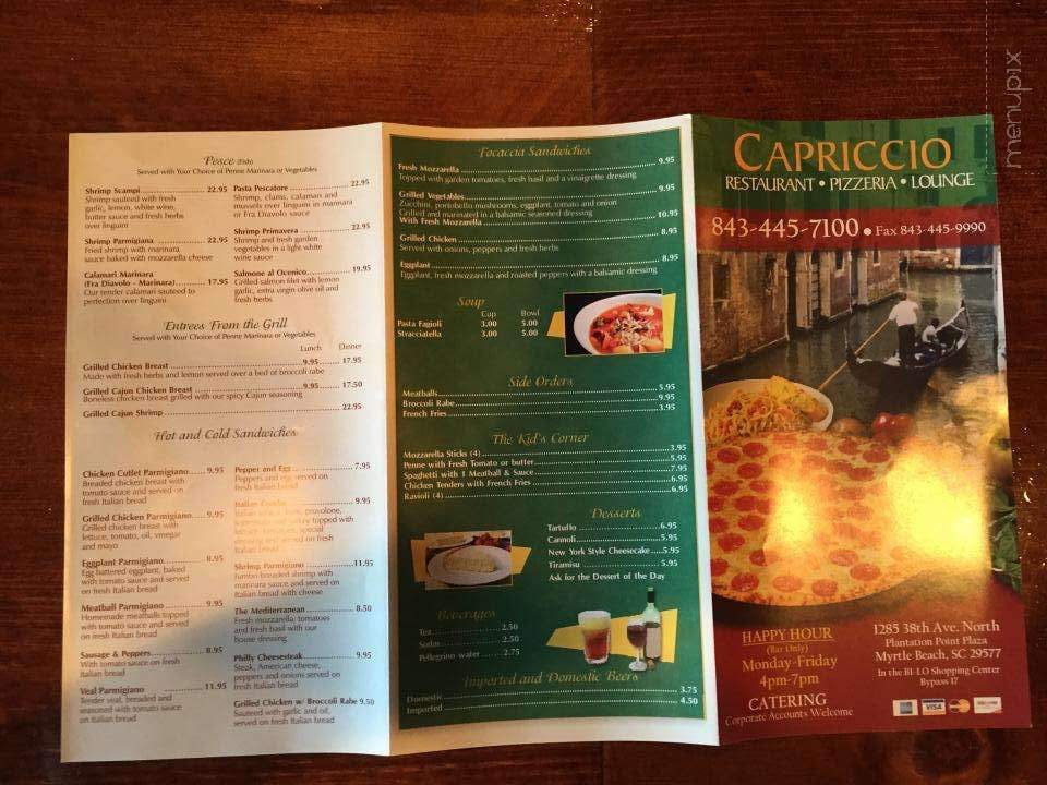 Capriccio Restaurant & Pizzeria - Myrtle Beach, SC