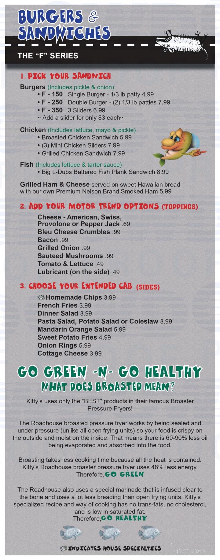 Kitty's Roadhouse - Hastings, NE menu_pic