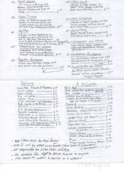 Veracruz Restaurant - Santa Fe Springs, CA menu_pic