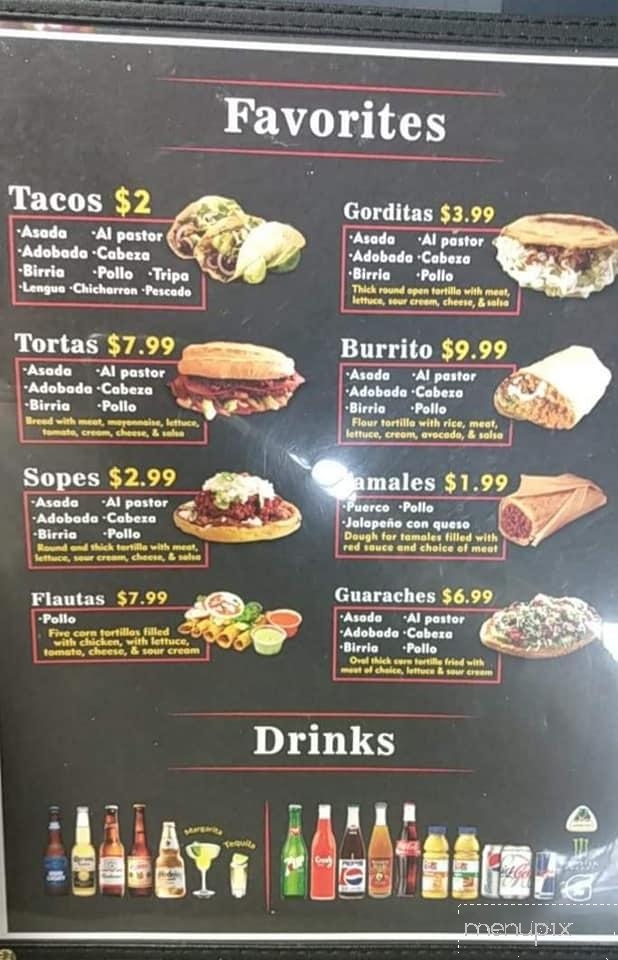 Tacos Jacob - Quincy, WA menu_pic
