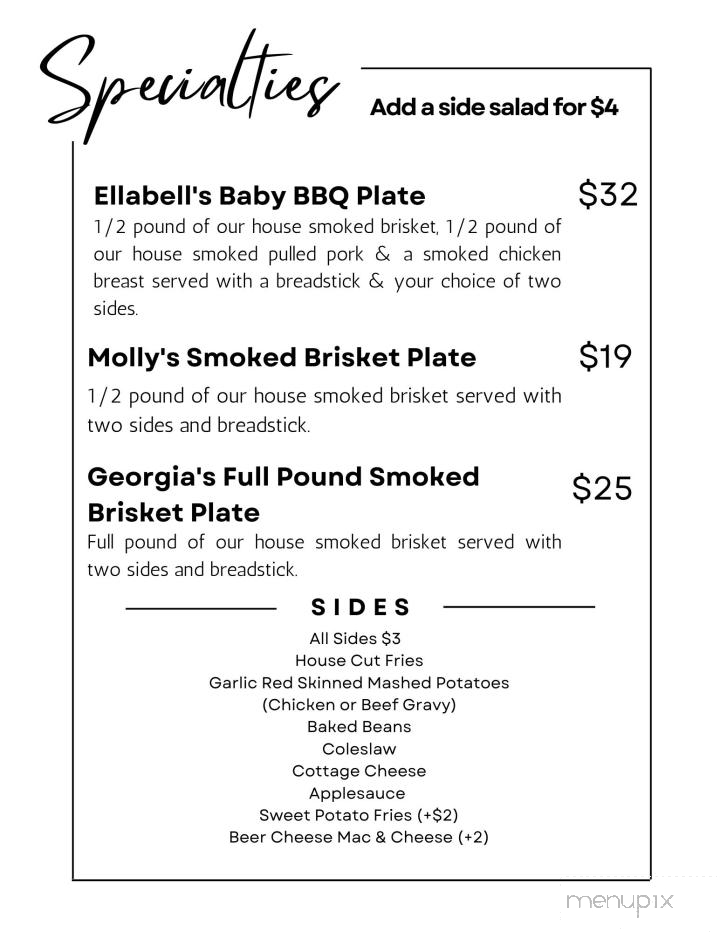 Sheridan Diner - Sheridan, MI menu_pic