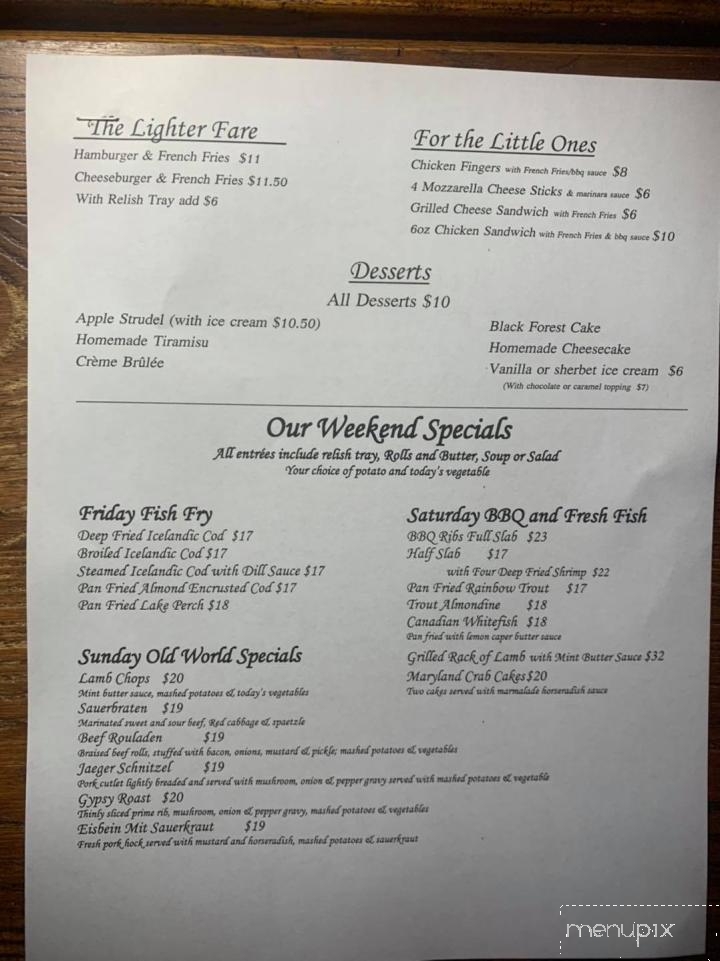 Heritage House - Harvard, IL menu_pic