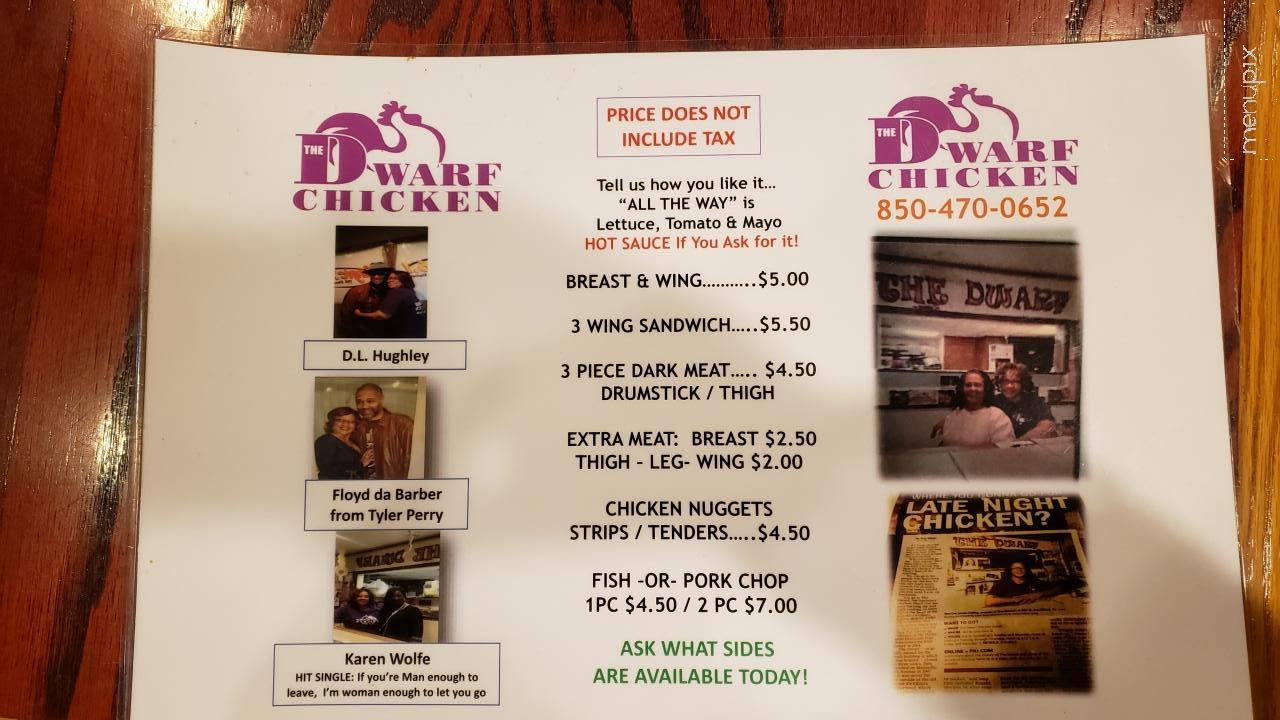 The Dwarf Chicken Stand - Pensacola, FL menu_pic