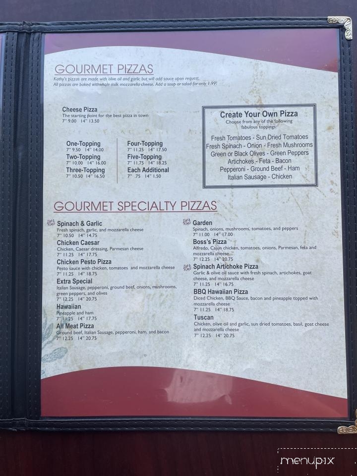 Kathy's Pasta - Bolivar, MO menu_pic