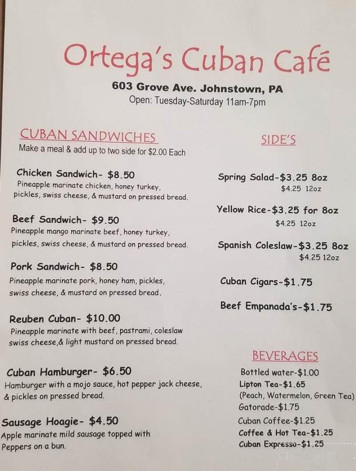 Ortega's Cuban Cafe - Johnstown, PA