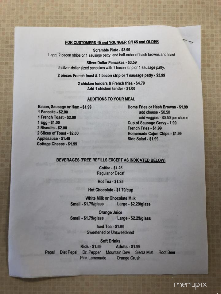 Romanas Johnstown Menu