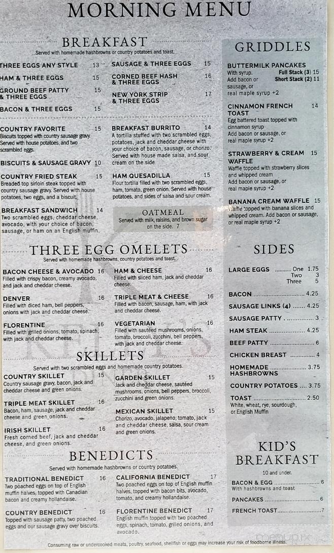 Kelly's Diner - Willits, CA menu_pic
