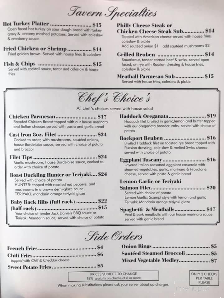 Blairstown Inn Inc - Blairstown, NJ menu_pic