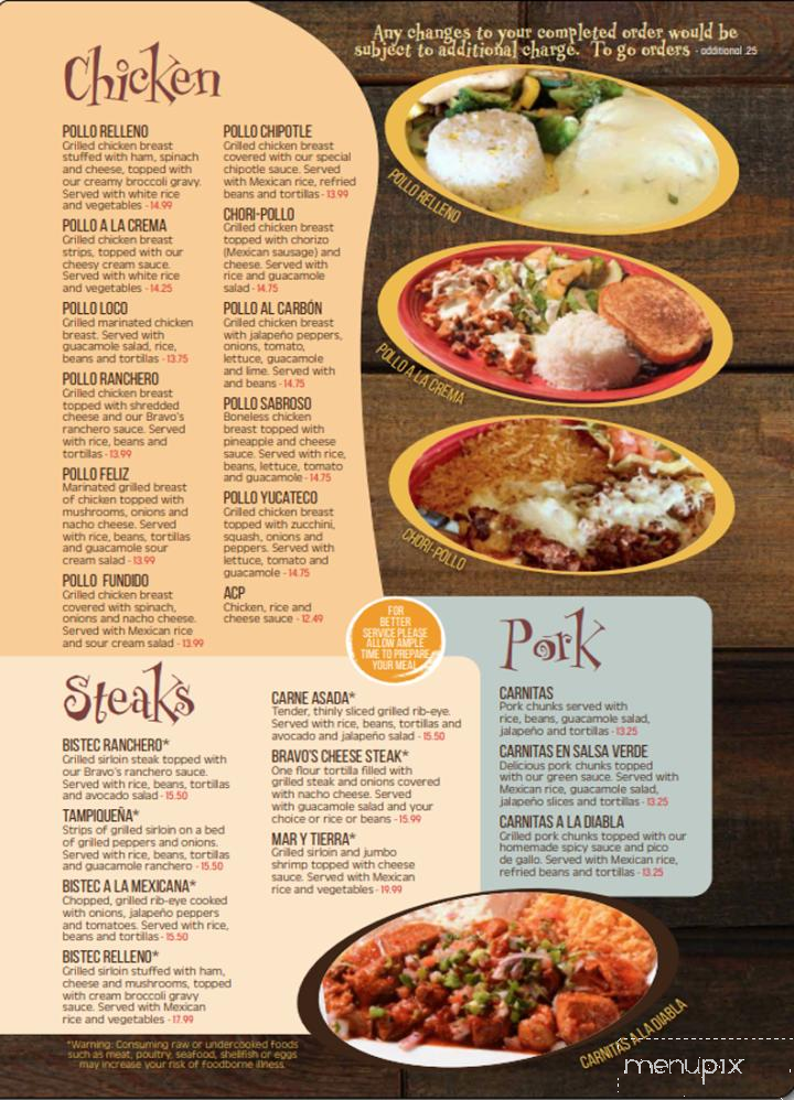 Bravos Mexican Grill - Skiatook, OK menu_pic