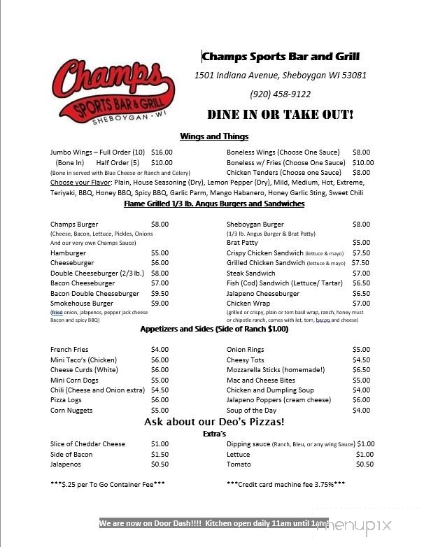 Champs Sports Bar & Grill - Sheboygan, WI