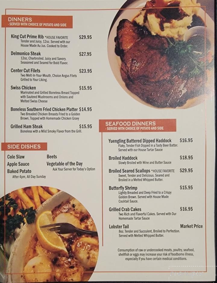 Jamison City Hotel - Benton, PA menu_pic