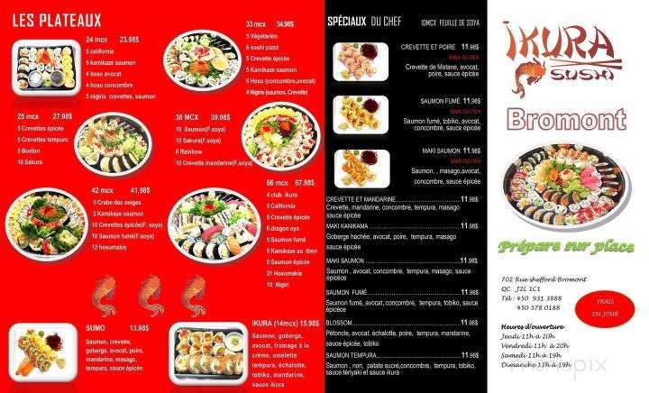 Ikura Sushi Bromont - Bromont, QC menu_pic