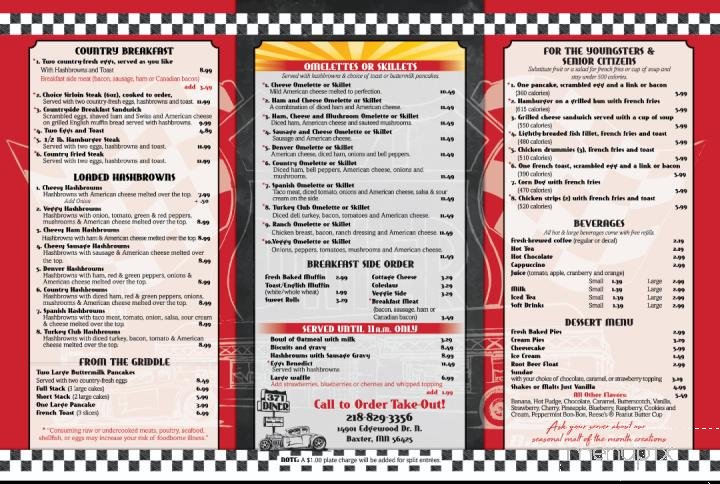 371 Diner - Baxter, MN menu_pic