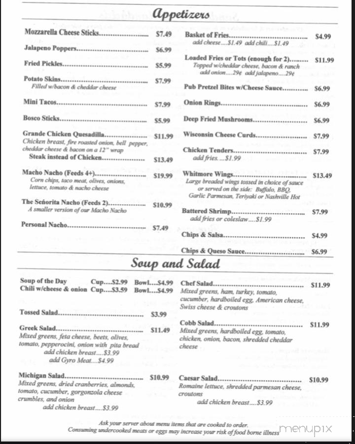 Whitmore Coney Island - Whitmore Lake, MI menu_pic