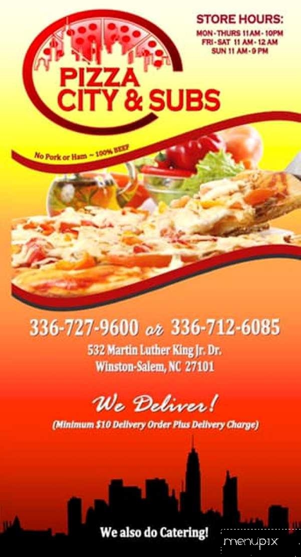 Pizza City And Subs - Winston Salem, NC