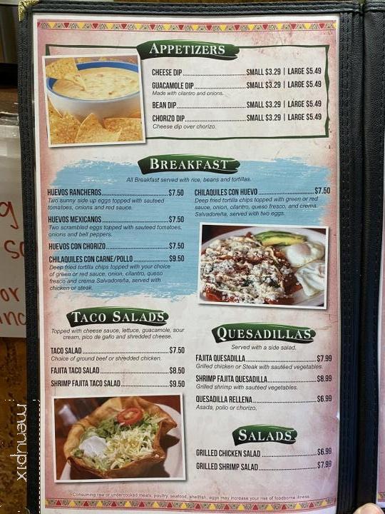La Plaza - Russellville, AR menu_pic