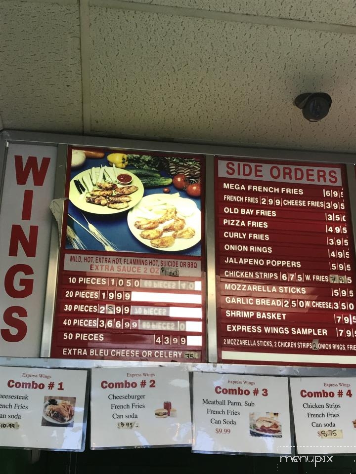 Express Wings & Pizzeria - New Castle, DE menu_pic