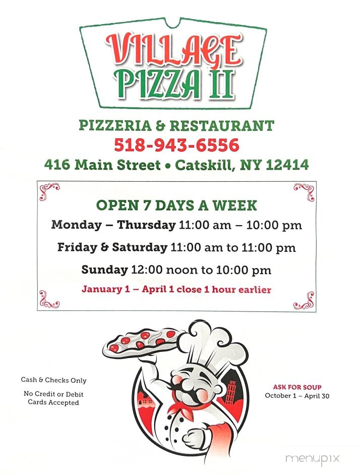 Village Pizza II - Catskill, NY