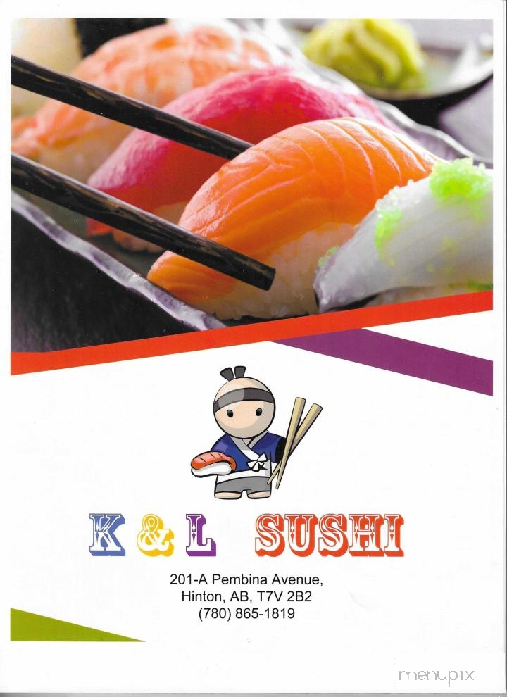K & L Sushi - Hinton, AB menu_pic