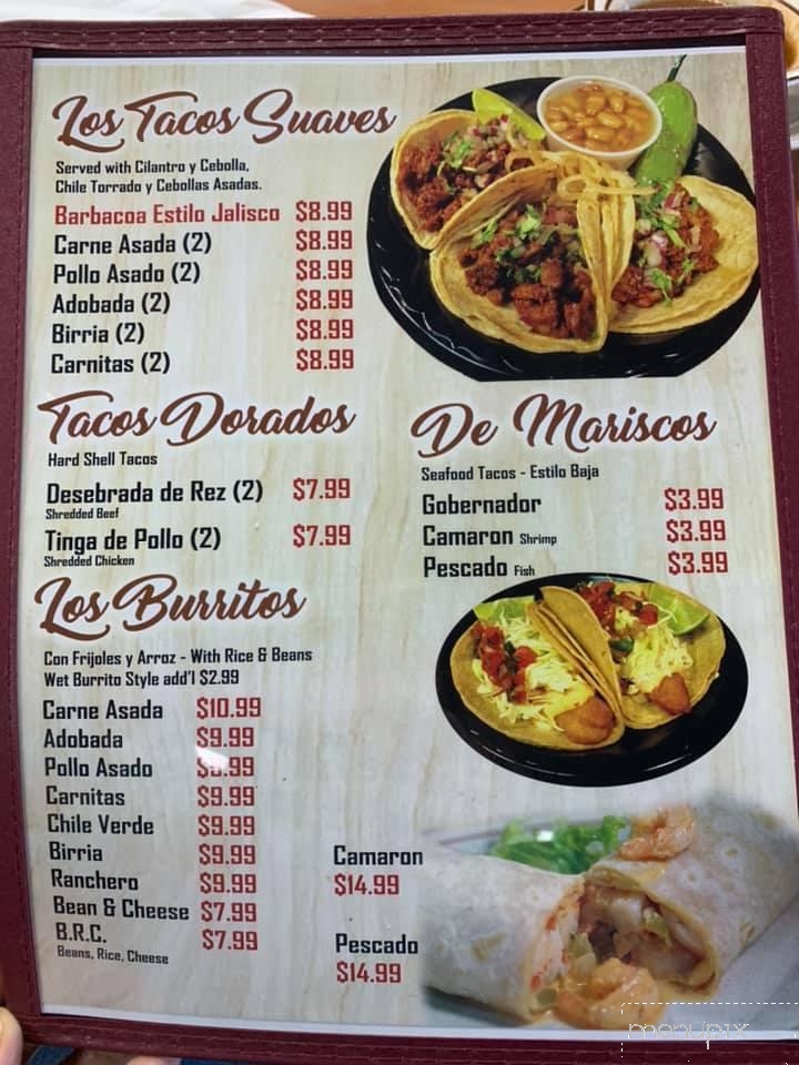 La Morenita - Hemet, CA menu_pic