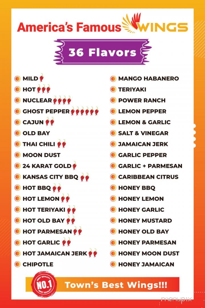 America's Famous Wings - Los Angeles, CA menu_pic