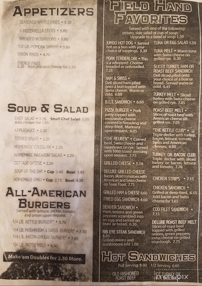 Kountry Kettle - Savanna, IL menu_pic