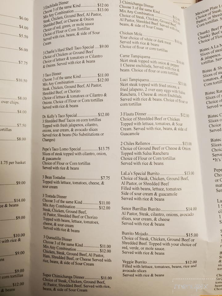 Lala's Place - Cudahy, WI menu_pic