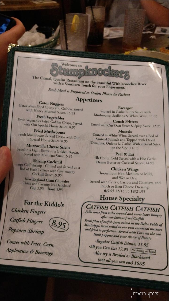 Stumpknockers On The Square - Inverness, FL menu_pic