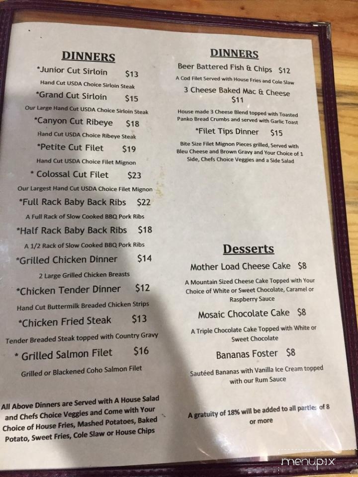 Buckshot Bar & Grill - Pueblo West, CO menu_pic