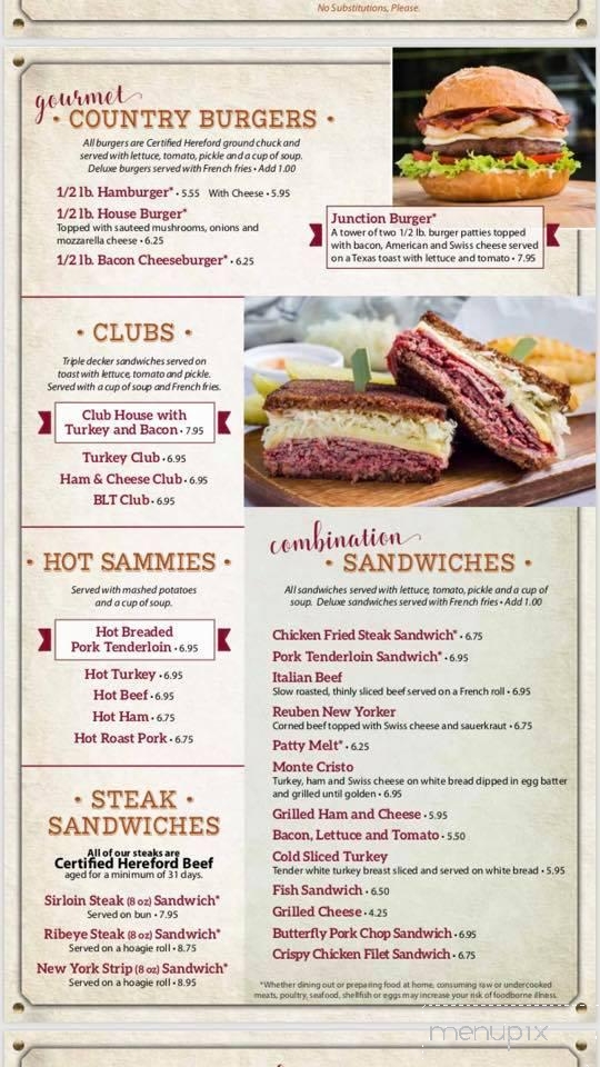 Country Junction - Freeport, IL menu_pic