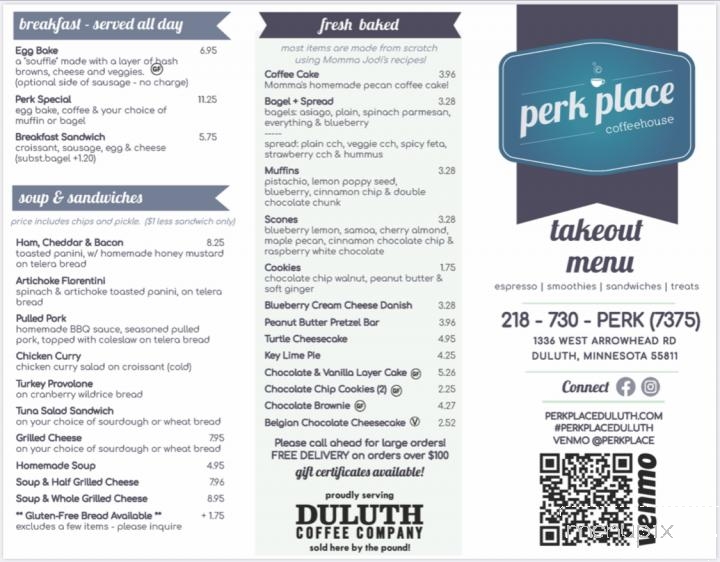 Perk Place Coffeehouse & Bakery - Duluth, MN